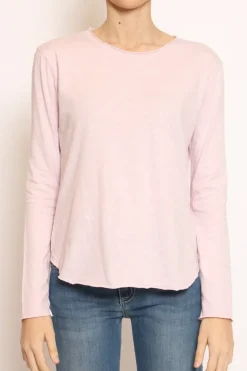 T-shirt girocollo rosa