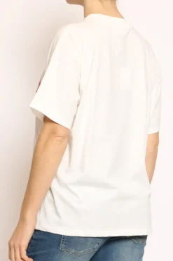 T-shirt GOOD bianco/rosso
