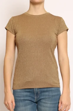 T-shirt lurex biscotto