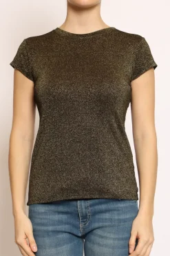 T-shirt lurex nero