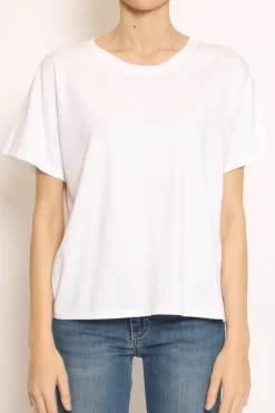 T-shirt scatola mezza manica bianco