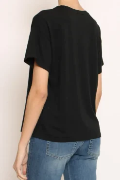 T-shirt scatola mezza manica nero