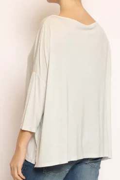 T-shirt scatola over 100%LYOCELL FIBRA NATURALE mint