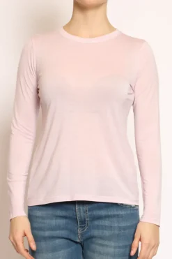 T-shirt slim fit 100% LYOCELL FIBRA NATURALE rosa