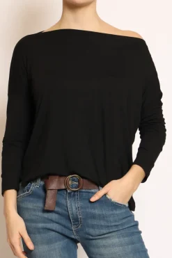 T-shirt stondata nero